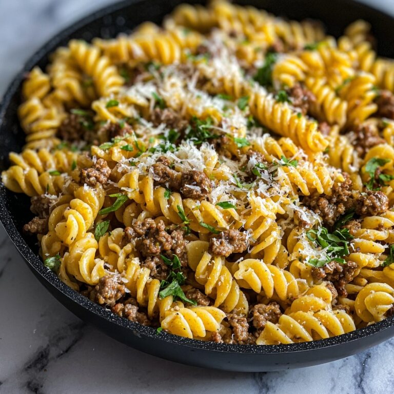 One-Pot Beef and Cheddar Ranch Pasta Recipe