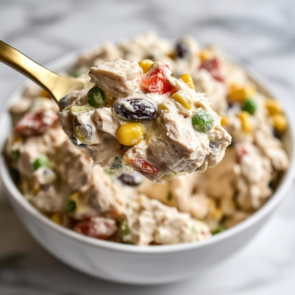 Creamy Southwest Chicken Salad Recipe - Recipe Image