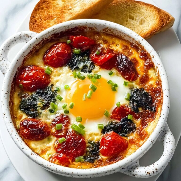 Baked Feta Eggs Breakfast Recipe