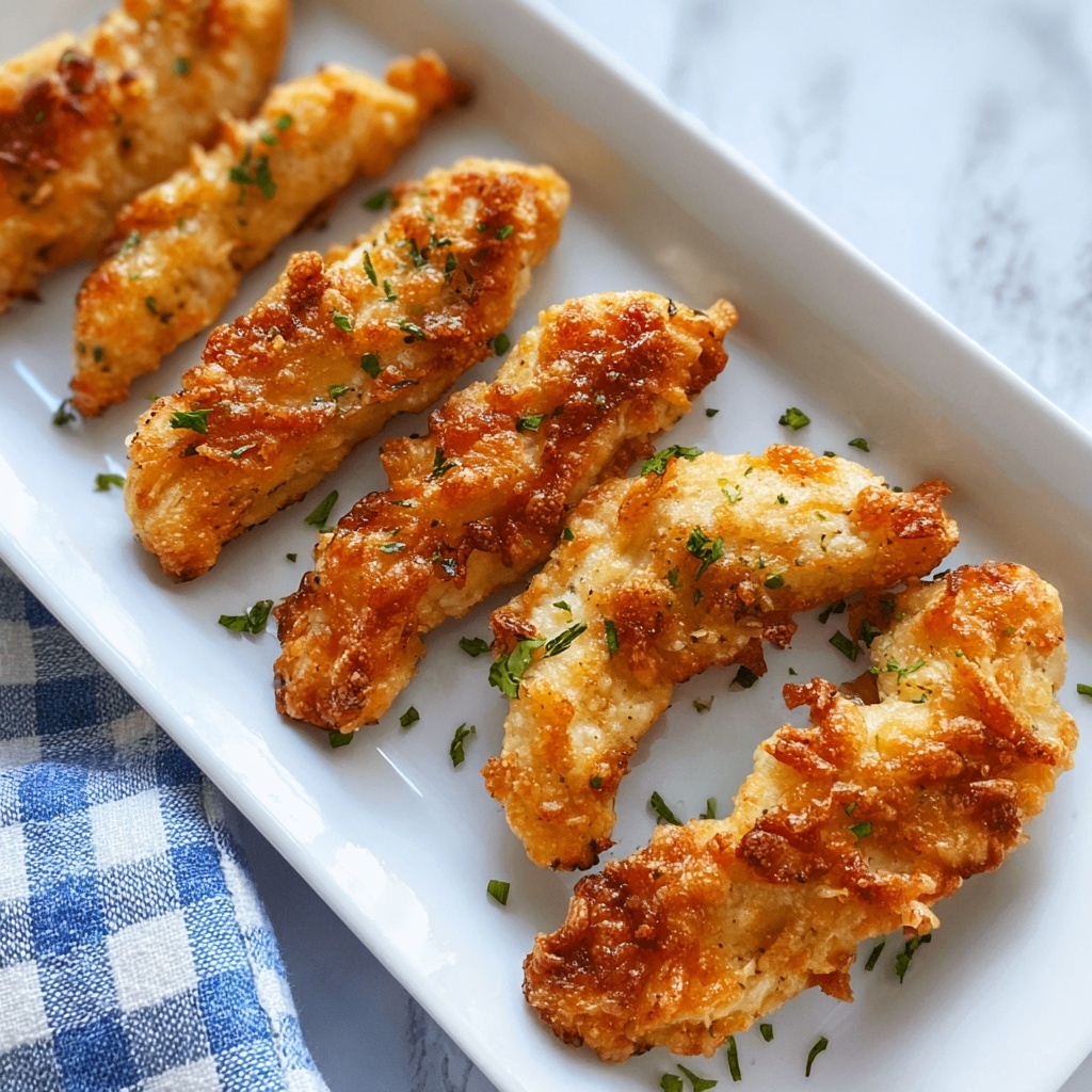 Crispy Parmesan Ranch Chicken Tenders Recipe - Recipe Image