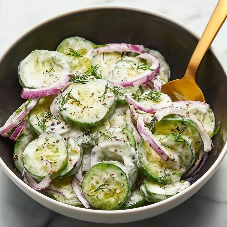 Creamy Cucumber Salad Recipe