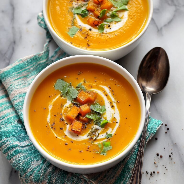 Spicy Butternut Squash and Sweet Potato Soup Recipe