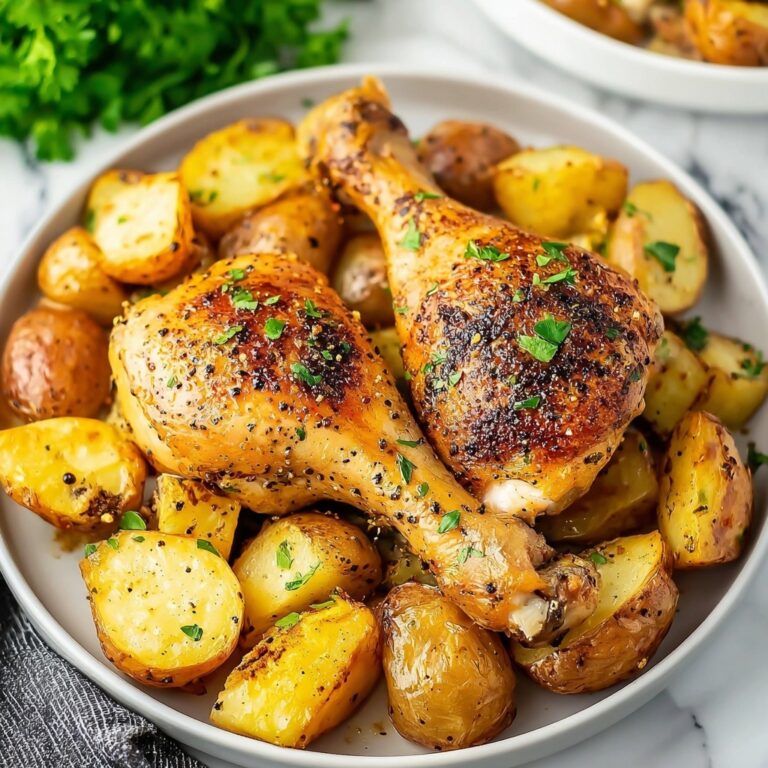 Roasted Chicken and Potatoes with Garlic Sauce Recipe