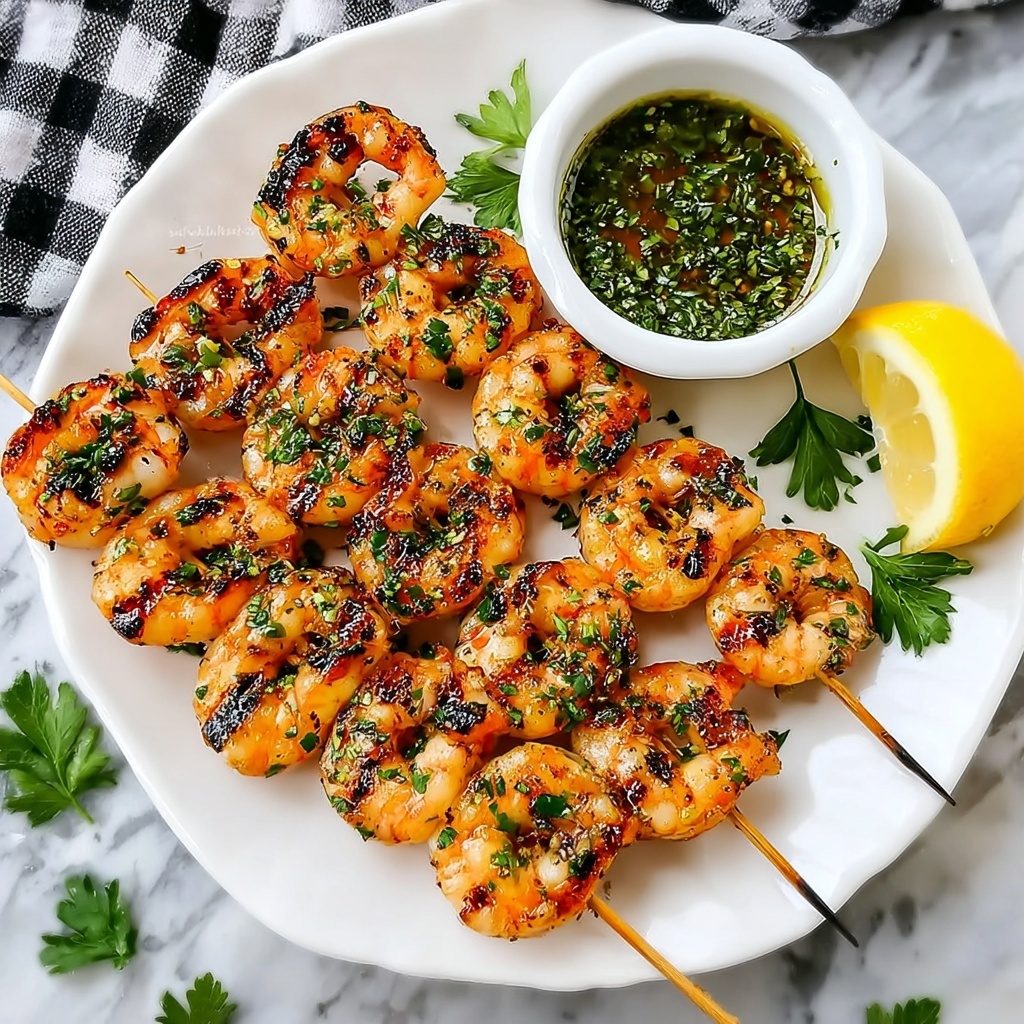 Garlic Grilled Shrimp Skewers Recipe - Recipe Image