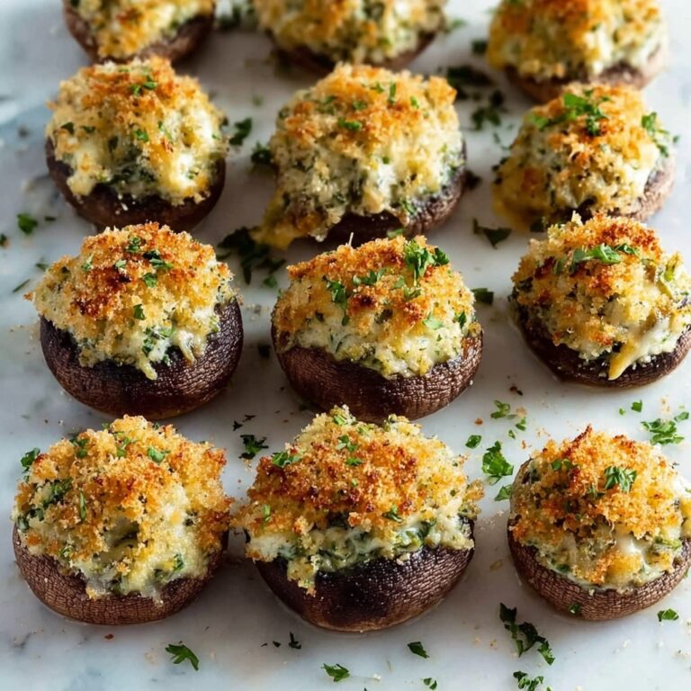 Stuffed Mushrooms with Parmesan, Cream Cheese, and Fresh Herbs Recipe