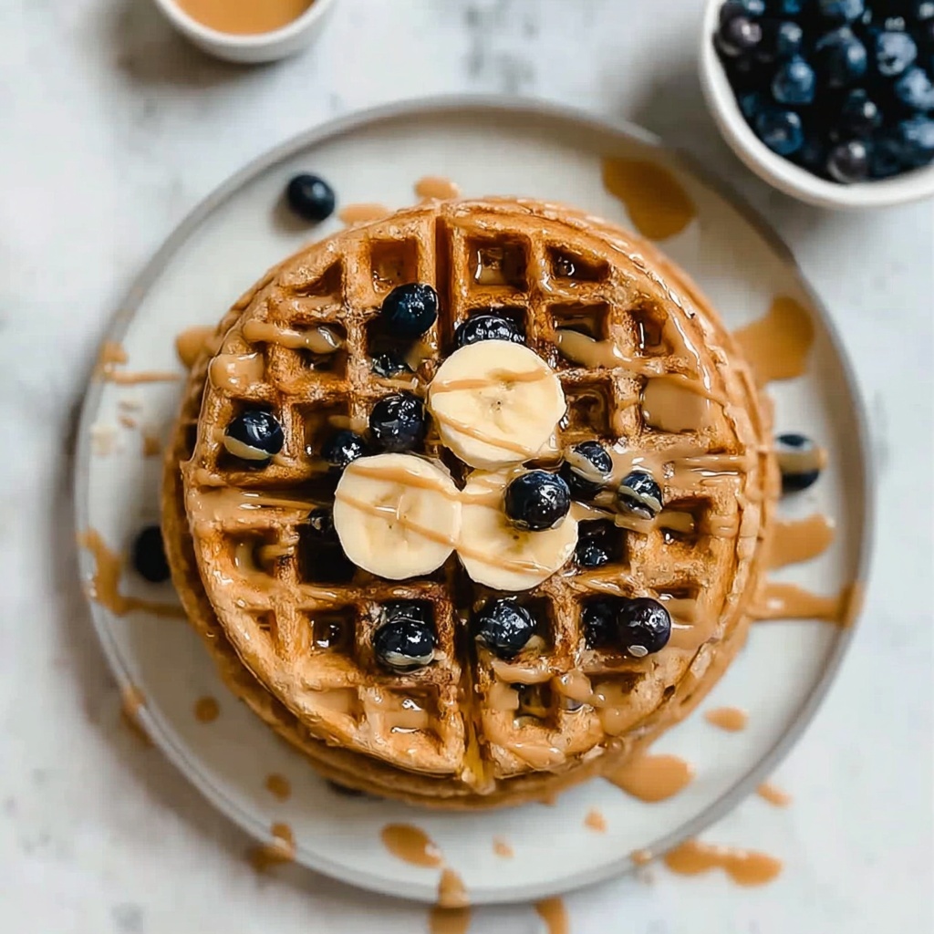 Peanut Butter Waffles Recipe - Recipe Image