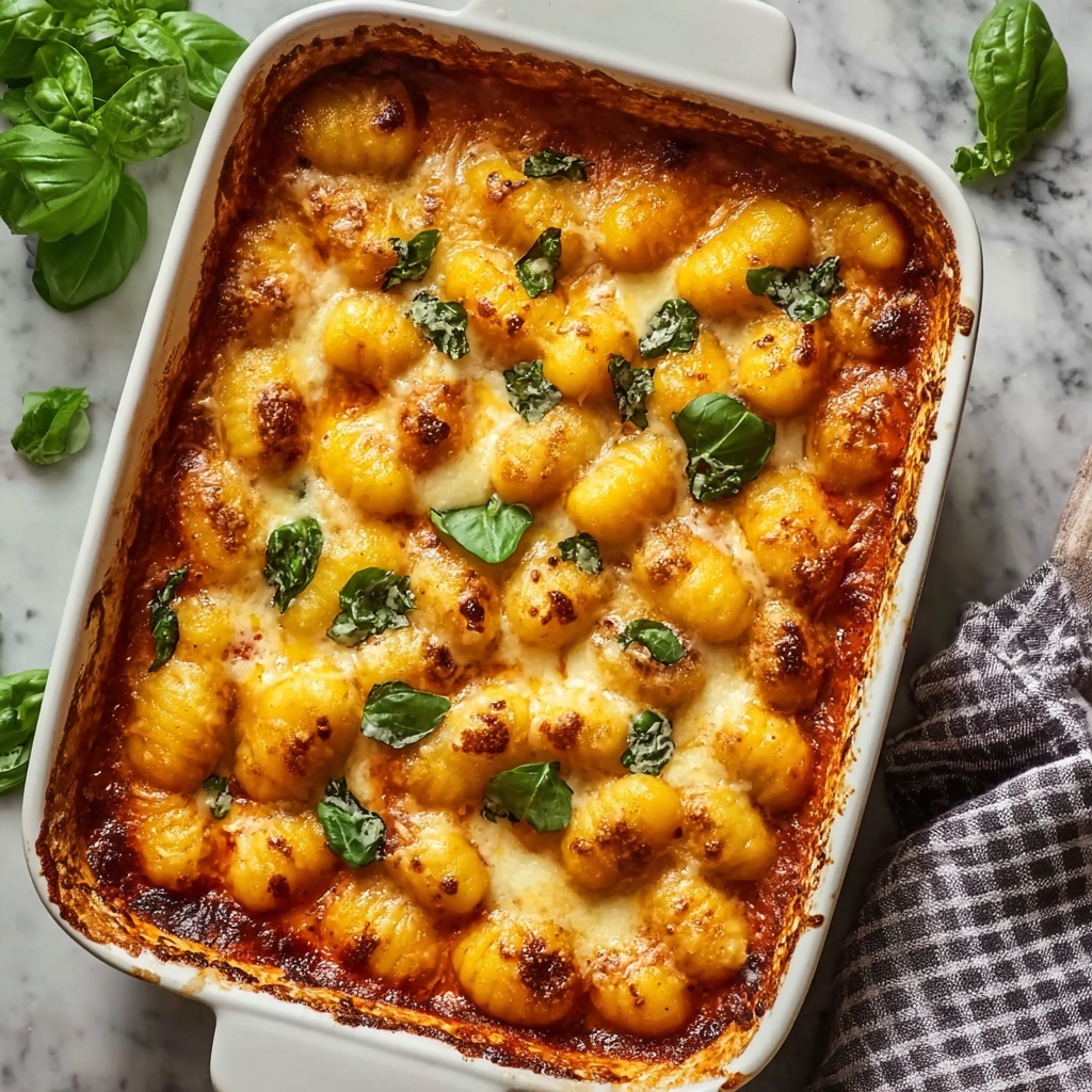 Cheesy Baked Gnocchi Casserole Recipe - Recipe Image