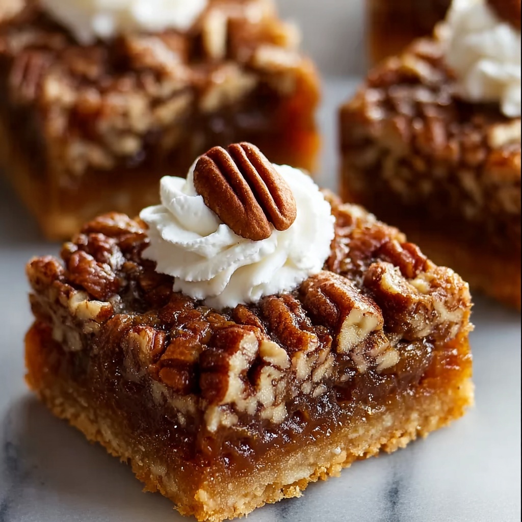 Irresistible Pecan Pie Bars: Gooey, Gluten-Free Delight Recipe - Recipe Image