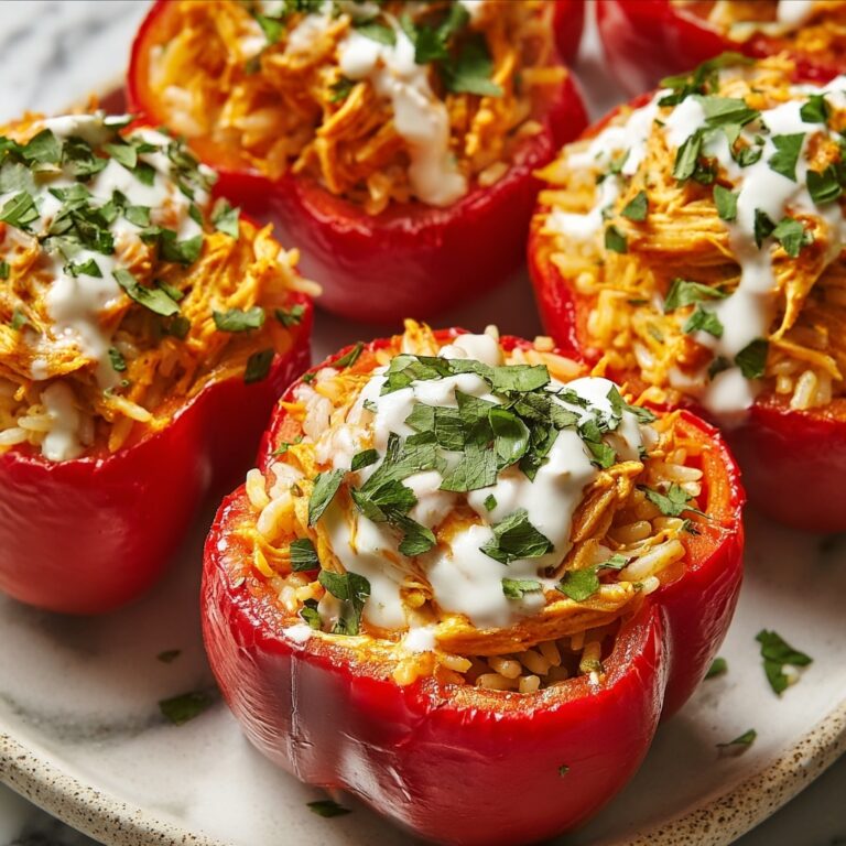 Spicy Buffalo Chicken Stuffed Peppers Recipe