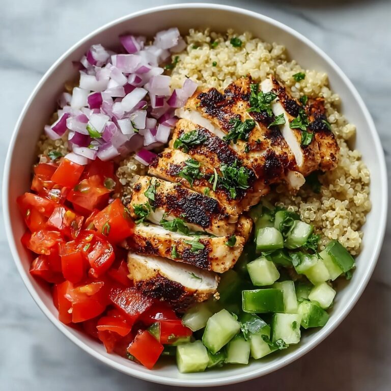 Greek Chicken Quinoa Bowl with Tzatziki Sauce Recipe