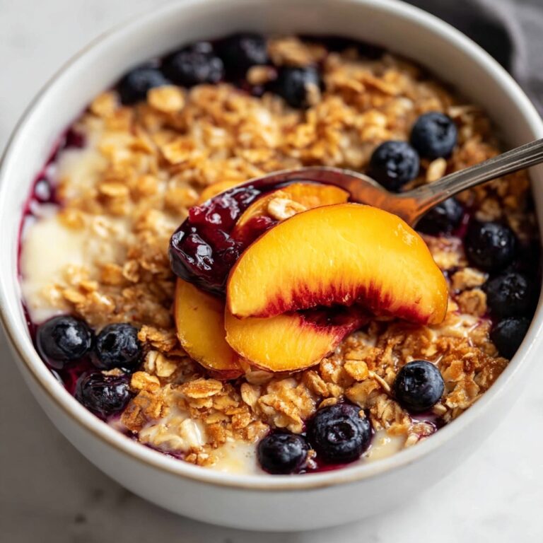 Peach Berry Baked Oatmeal Recipe