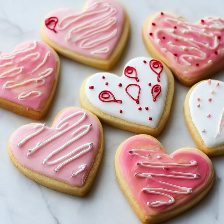 Heart Cookies Decorated with Royal Icing Recipe