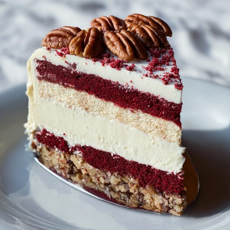 Pecan Red Velvet Cheesecake Recipe