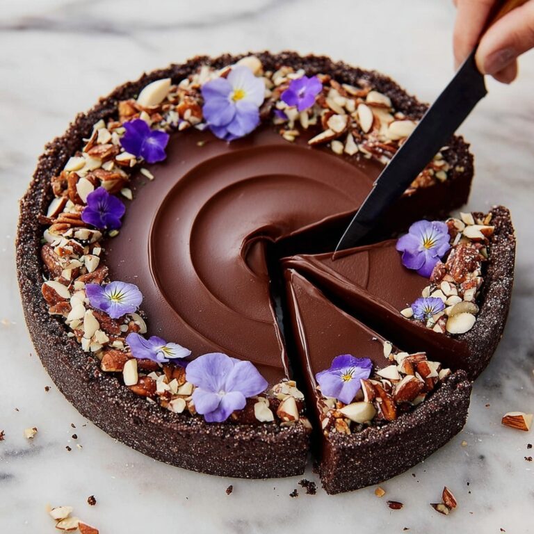Chocolate Hazelnut Tart (Vegan) Recipe