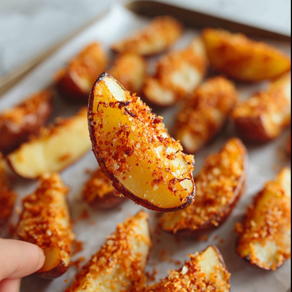 Parmesan Crusted Potatoes Recipe - Recipe Image