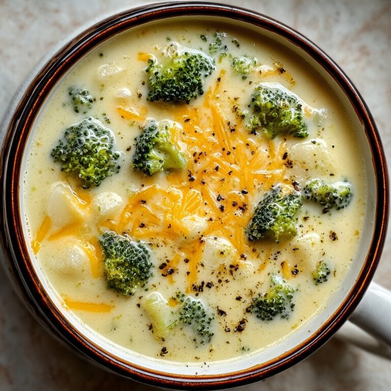 Creamy Broccoli Cheese Soup Recipe