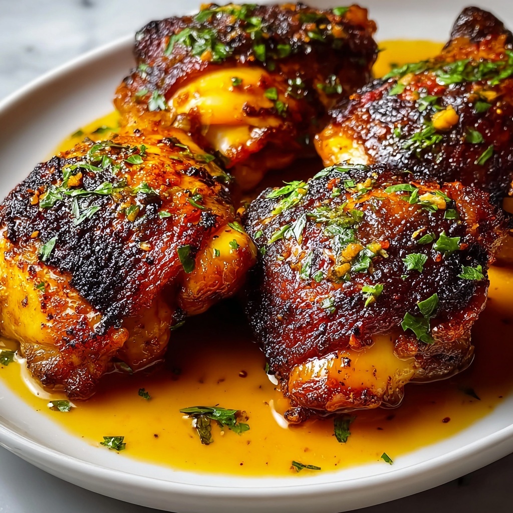 Crispy Oven-Baked Chicken Thighs Recipe - Recipe Image