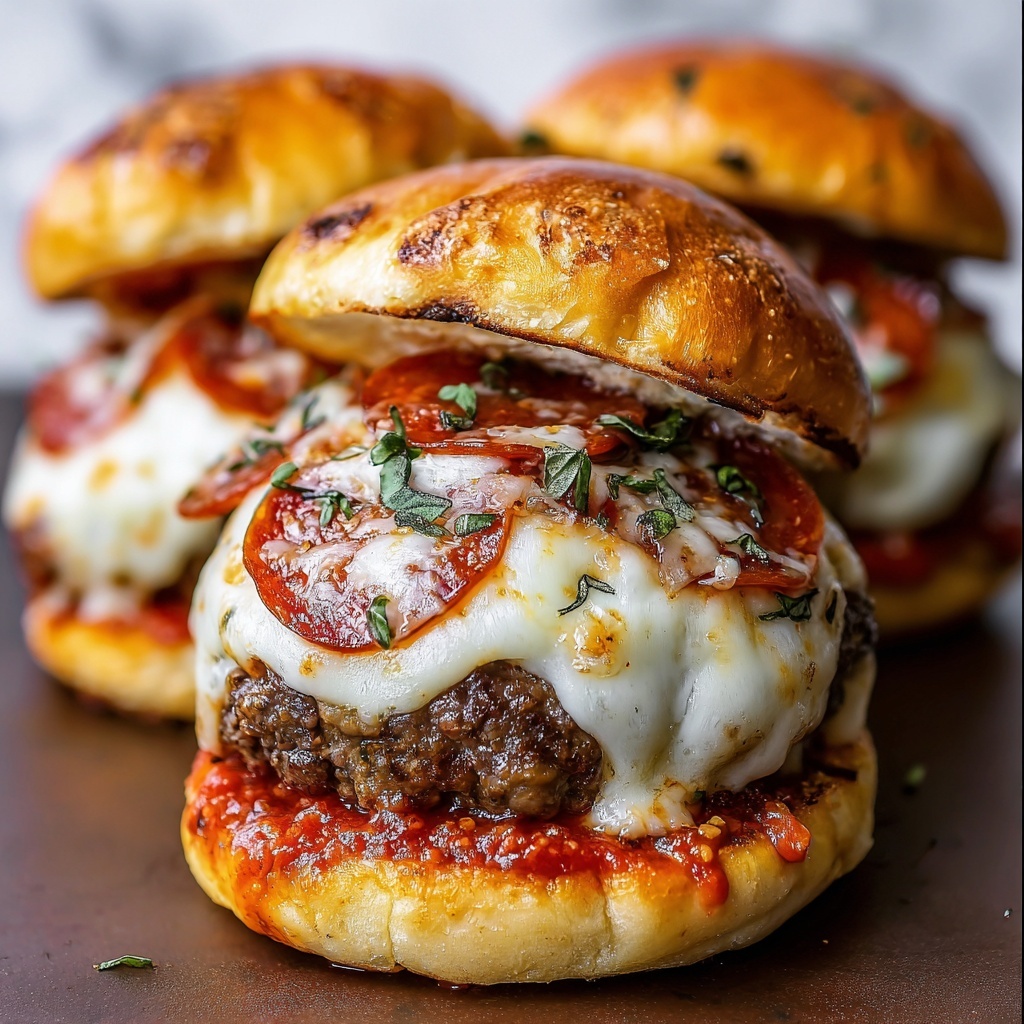 Pizza Burgers Recipe - Recipe Image