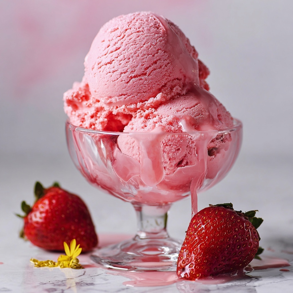 Strawberry Sorbet Recipe - Recipe Image
