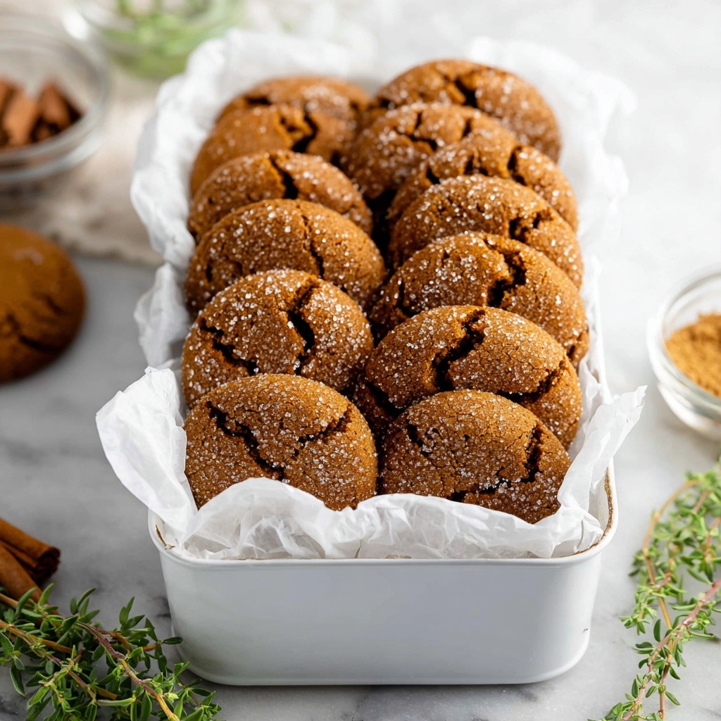 Vegan Molasses Cookies Recipe - Recipe Image