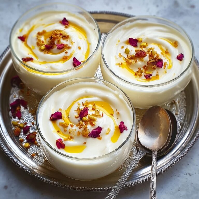 Saffron Cardamom Baked Yogurt with Mango Compote Recipe