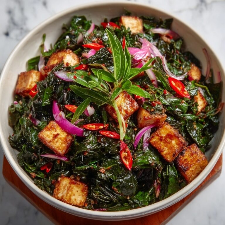 Kenyan Sukuma Wiki with Spiced Crispy Tofu Recipe