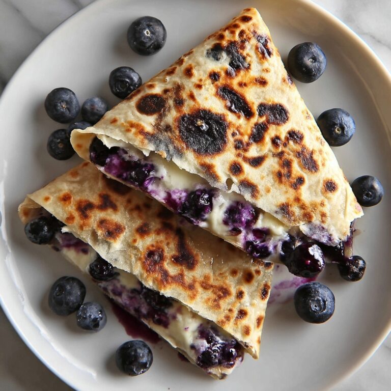 Blueberry Breakfast Quesadilla Delight Recipe