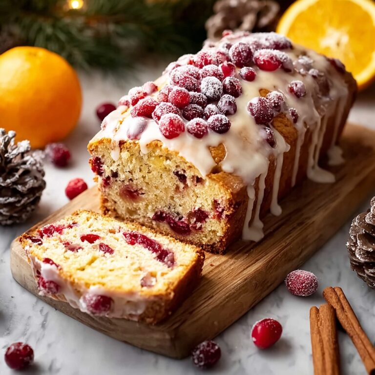 Cranberry Orange Loaf with Citrus Glaze Recipe