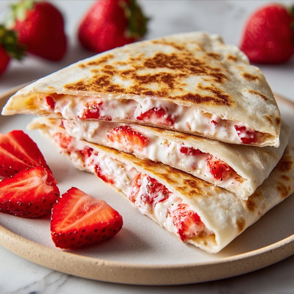 Strawberry Cheesecake Quesadilla Recipe - Recipe Image