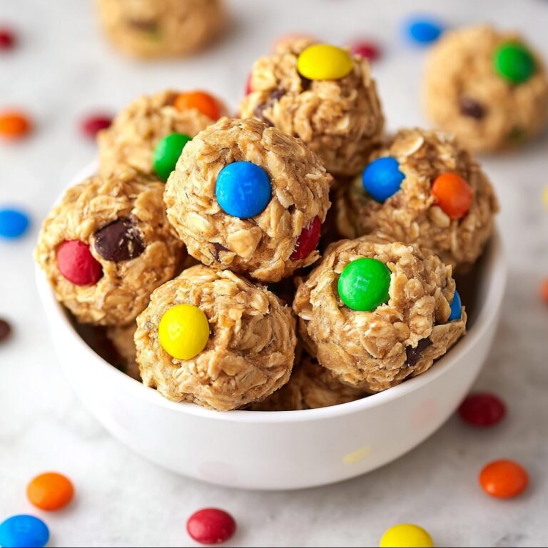 No-Bake M&M Energy Bites Recipe
