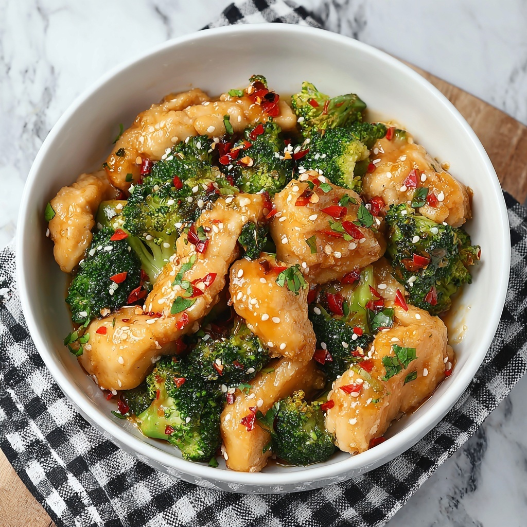 Garlic Chicken with Broccoli Recipe - Recipe Image