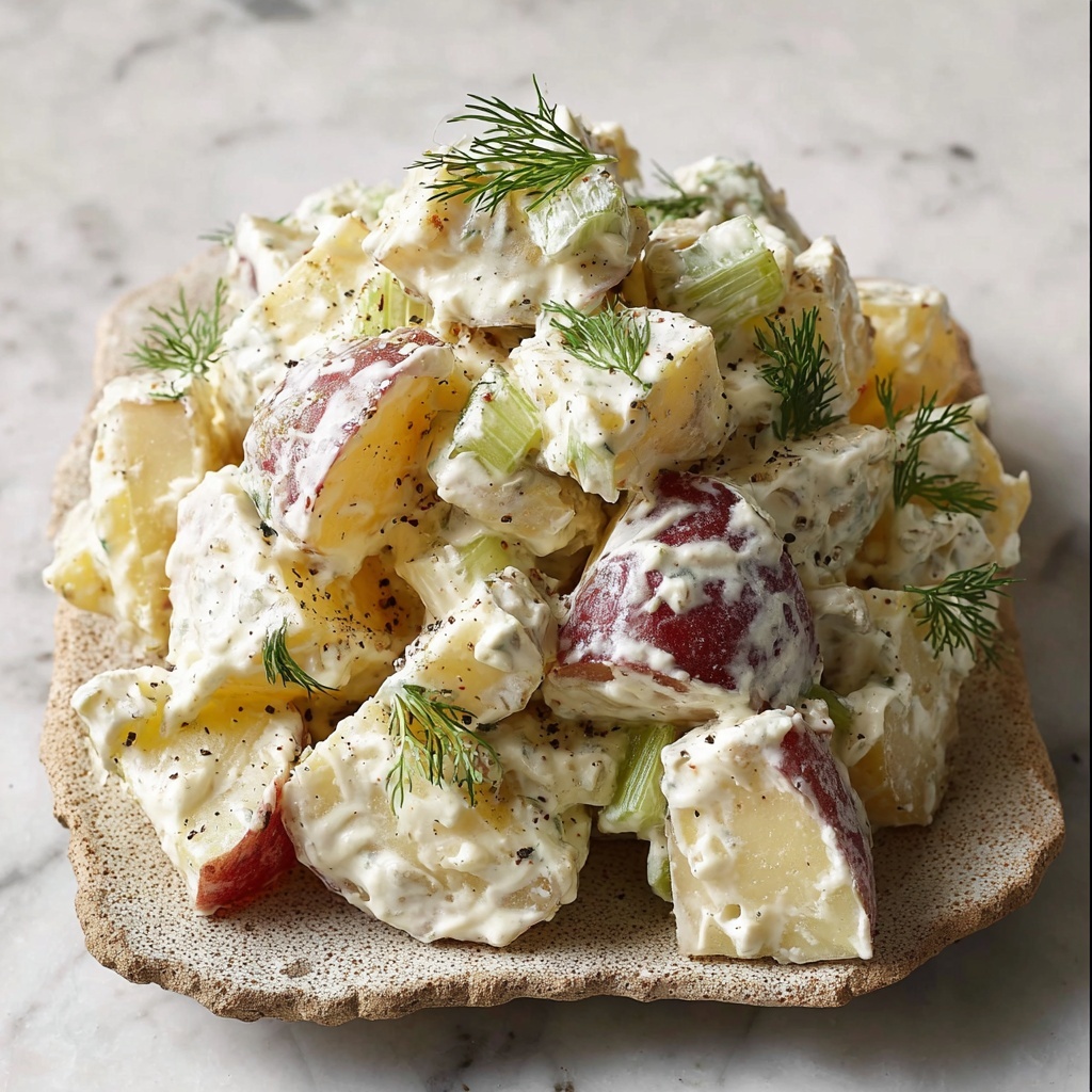 Creamy Herb Potato Salad with Greek Yogurt and Fresh Herbs Recipe - Recipe Image