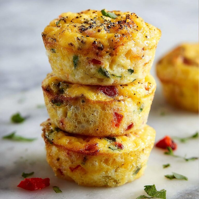 Mini Egg Bites with Cheddar and Optional Fillings Recipe