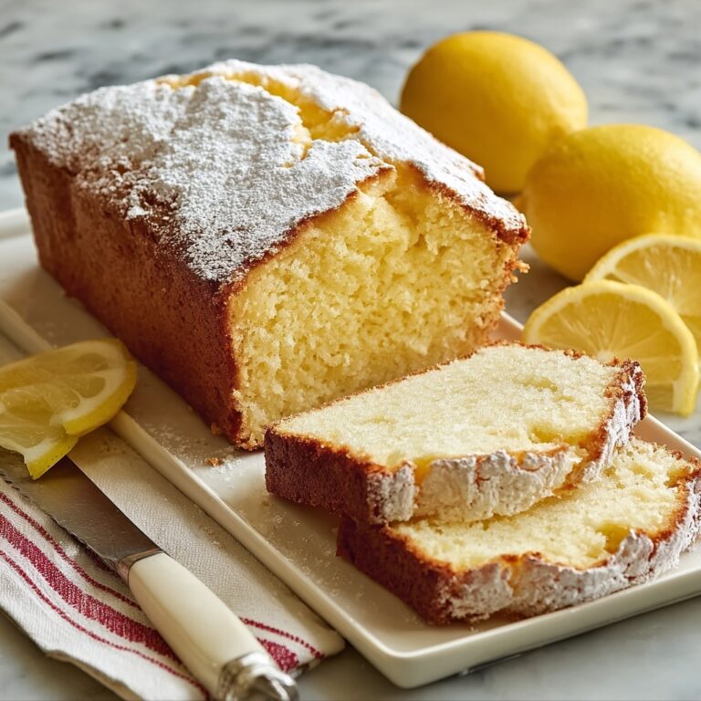 Old-Fashioned Lemon Pound Cake Recipe