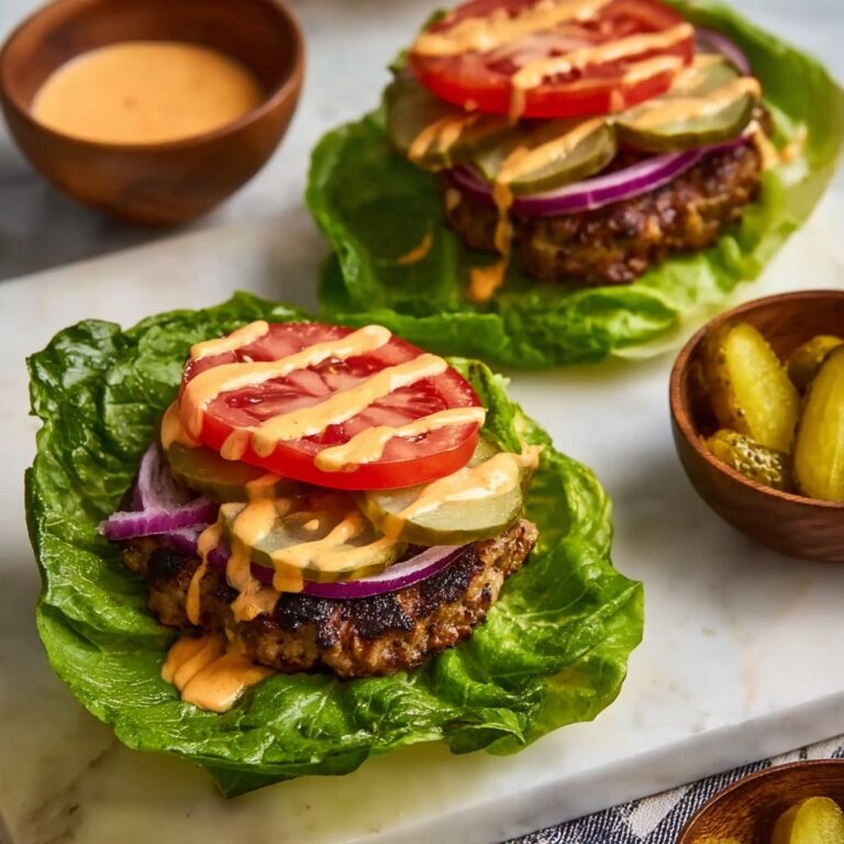 Low Carb Burger Lettuce Wraps Recipe