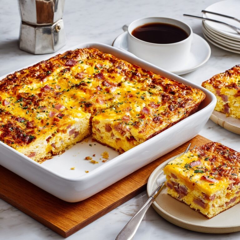 Easy Denver Omelet Hash Brown Casserole Recipe