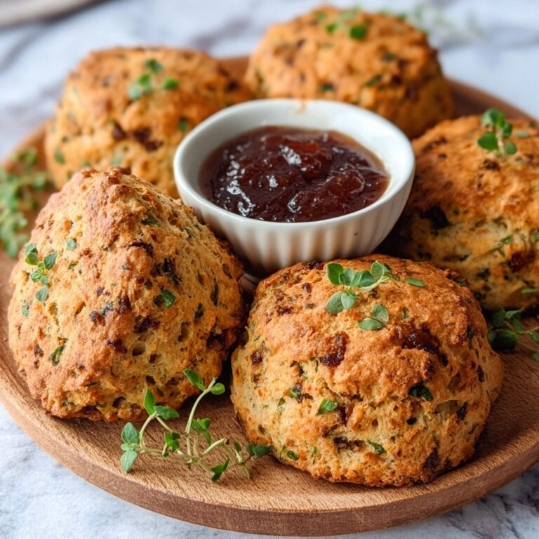 Savory Cheese and Herb Scones with Tomato Chutney Recipe
