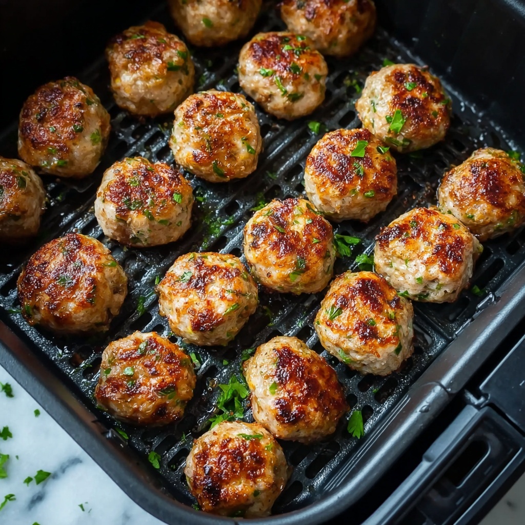 Air Fryer Chicken Parmesan Meatballs Recipe - Recipe Image