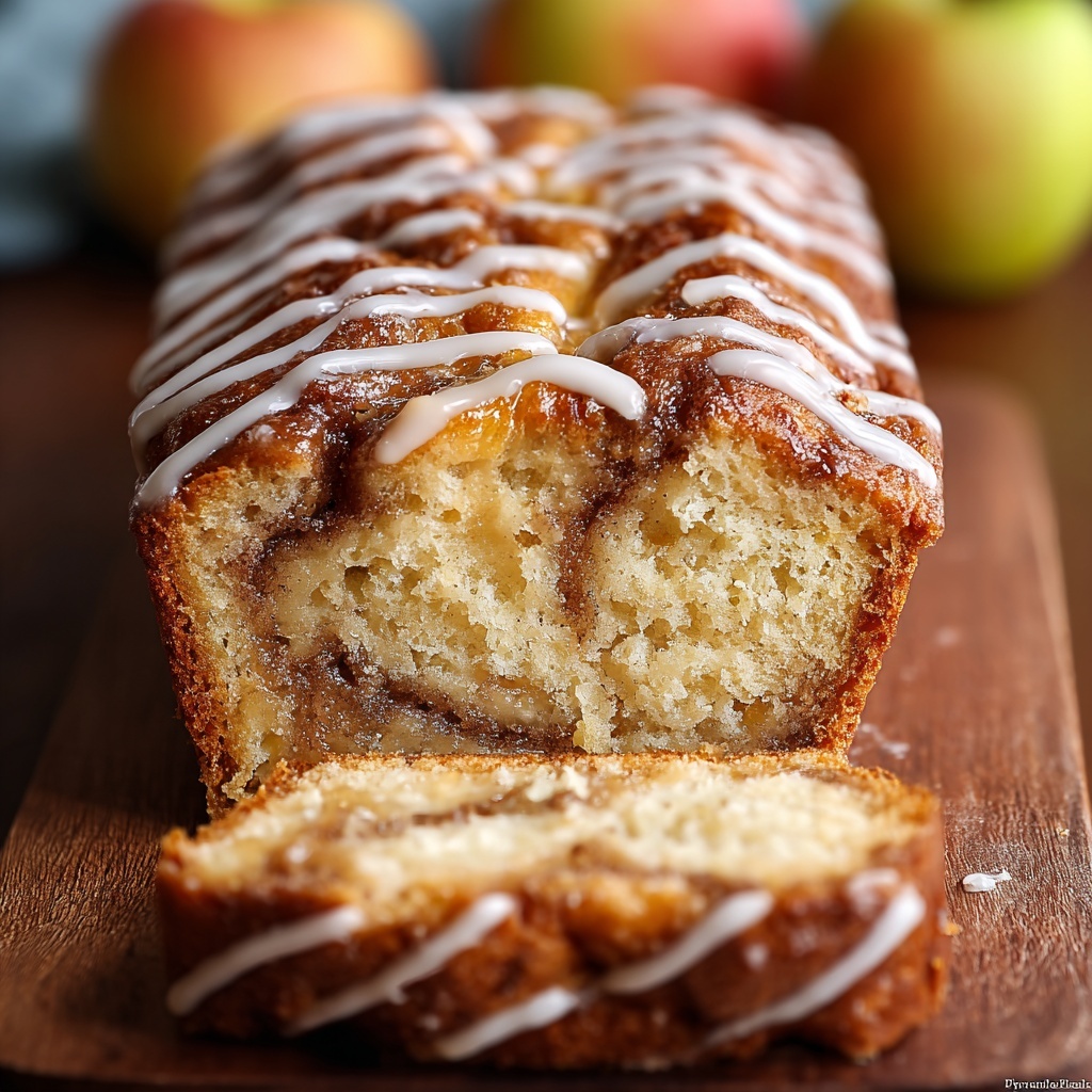 Cinnamon Swirl Apple Fritter Bread Recipe - Recipe Image