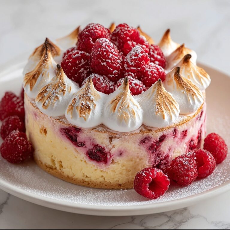 Meringue Roulade with Raspberries Recipe