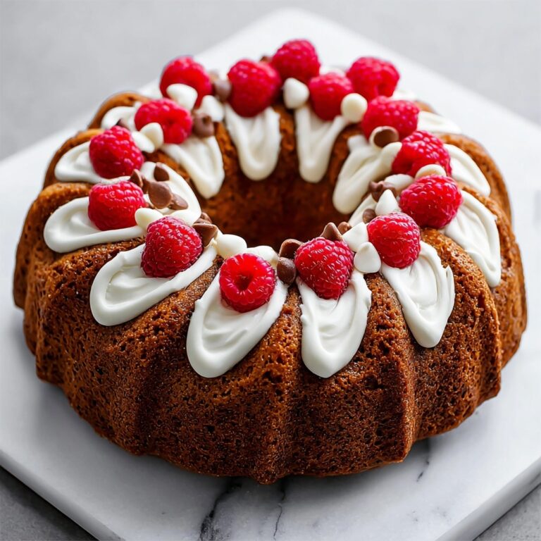 White Chocolate Raspberry Bundt Cake Recipe