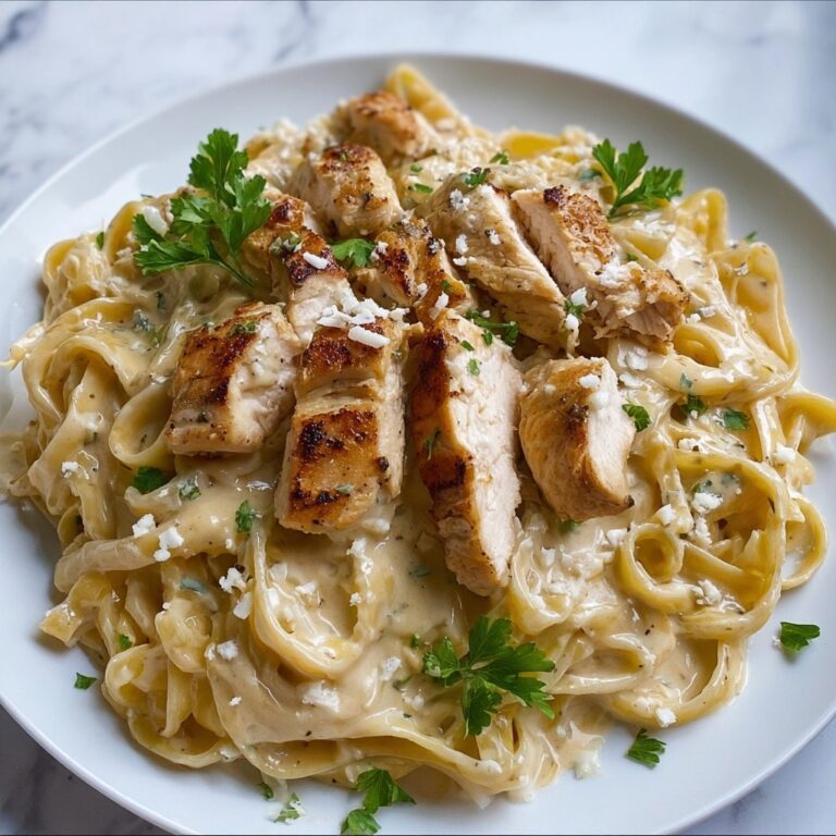 Healthy Chicken Alfredo with Cauliflower Sauce Recipe