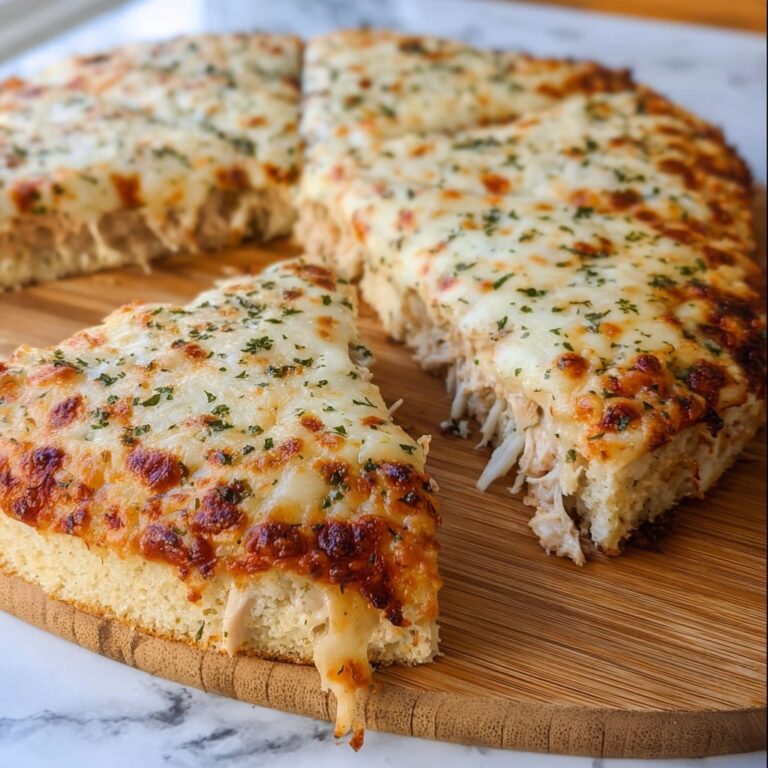Garlic Alfredo Chicken Pizza Recipe