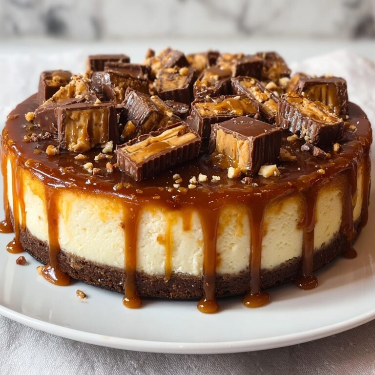Pumpkin Snickers Cheesecake Recipe