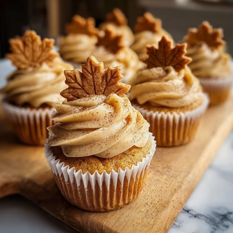 Pumpkin Cupcakes with Maple Frosting Recipe