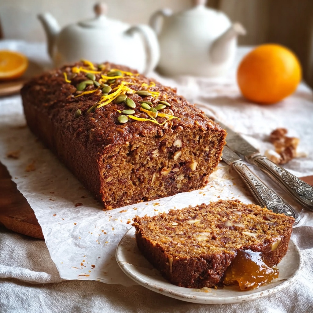 Citrus Cardamom Date Loaf with Walnuts Recipe - Recipe Image