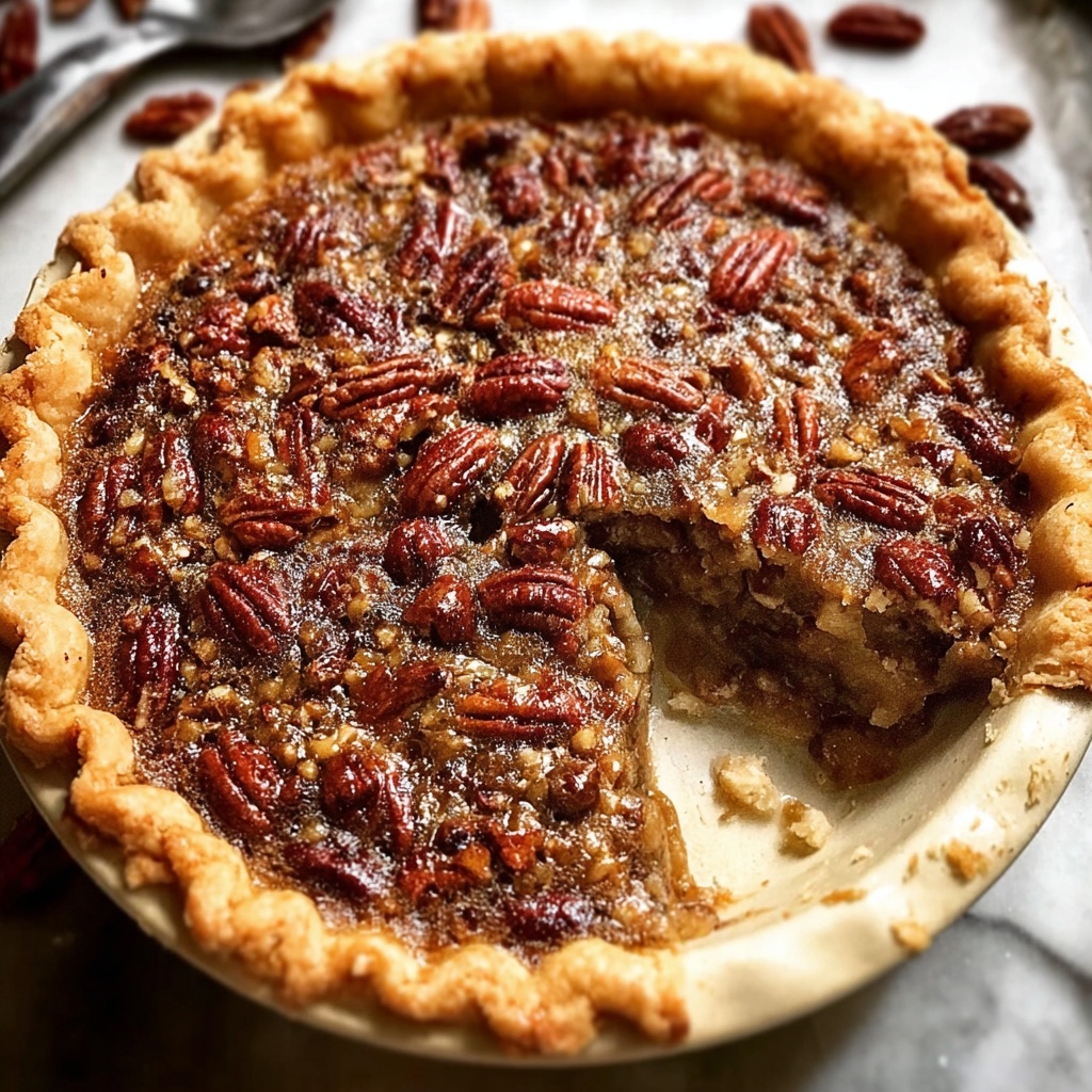 Maple Brown Sugar Pecan Pie Recipe - Recipe Image