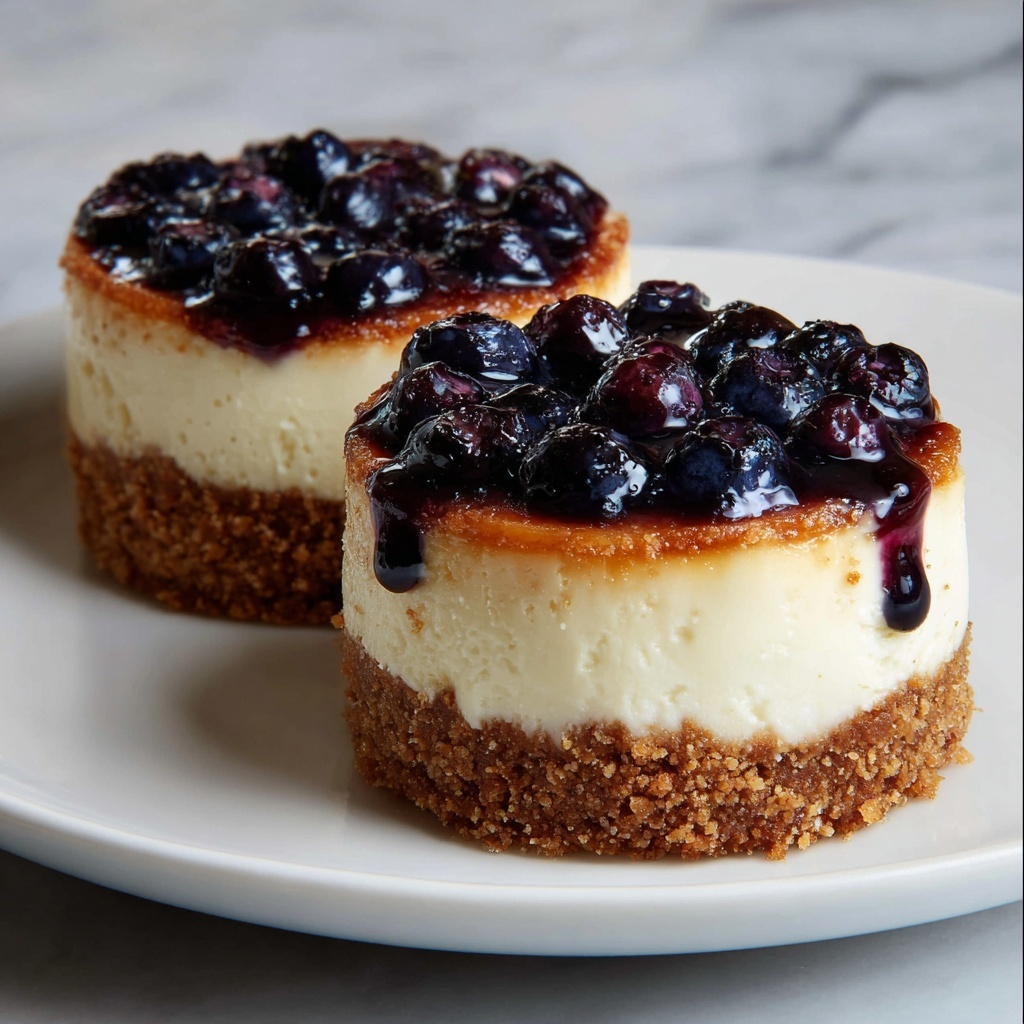 Mini Lemon Blueberry Cheesecakes Recipe - Recipe Image