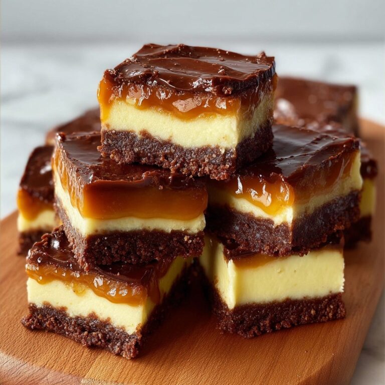 Dulce de Leche Chocolate Cheesecake Bars Recipe