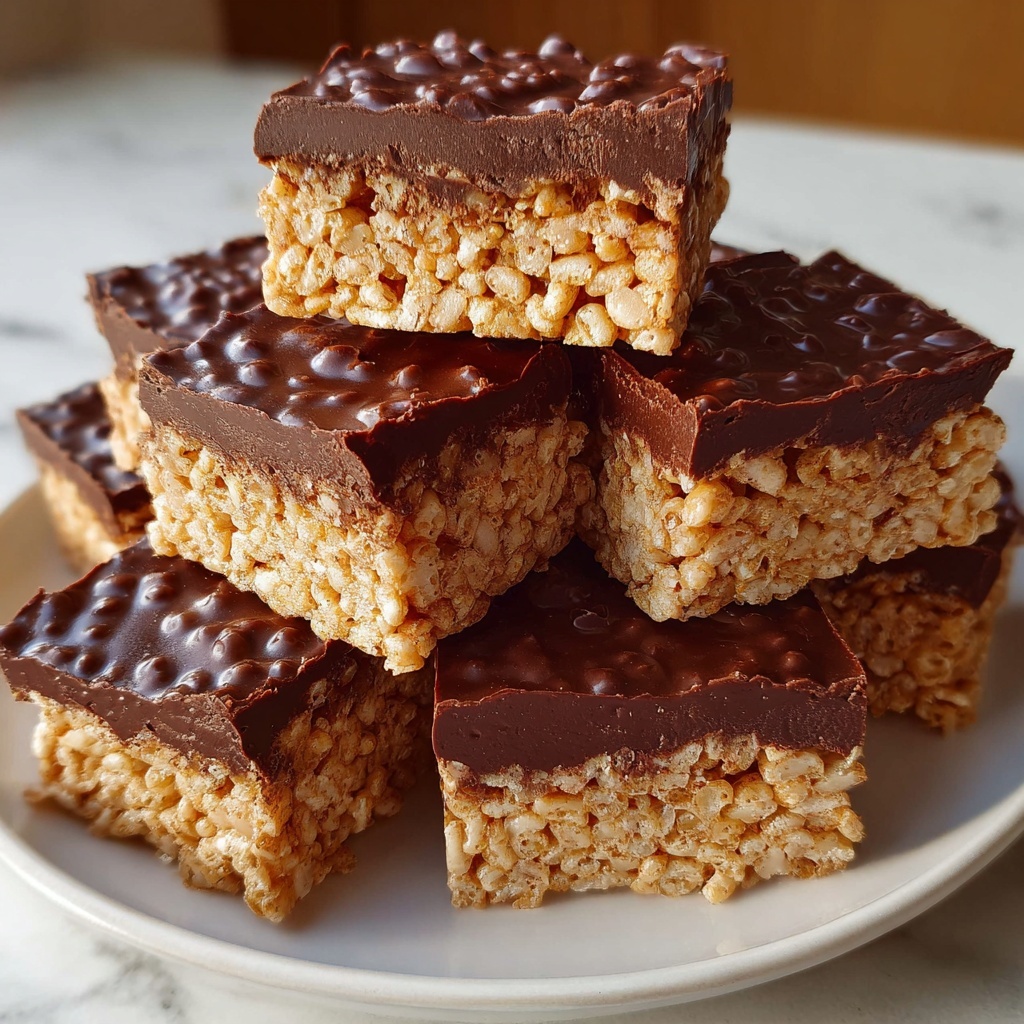 No Bake Homemade Crunch Bars Recipe - Recipe Image